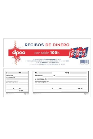 Computel BLOCK RECIBO HONORARIOS H DIPAO RH PAPEL