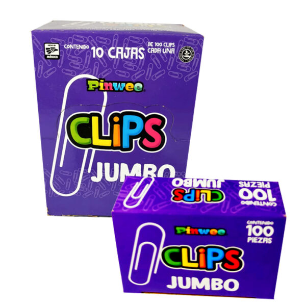 CLIP JUMBO  NIQUELADO        C/100 PINWE