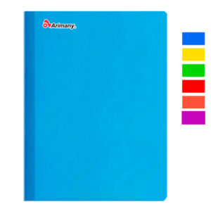 CUADERNO COSIDO PROFESIONAL 100 HOJAS UNICOLOR - Doble raya