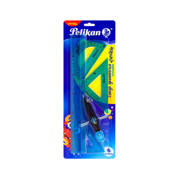 JUEGO DE GEOMETRIA MEDIANP FLEXIBLE PRECISI?N PELIKAN