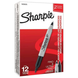 MARCADOR PERMANENTE C/12 SHARPIE - Negro
