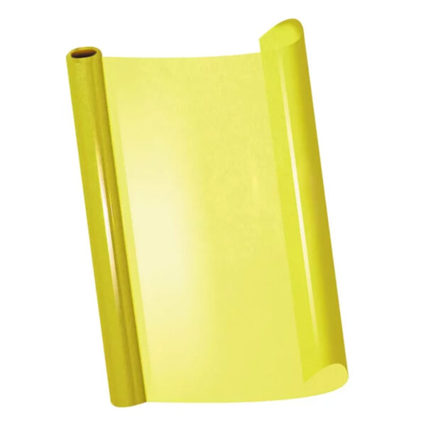 PAPEL CELOFAN 90X100 AMARILL TRANSP C/25