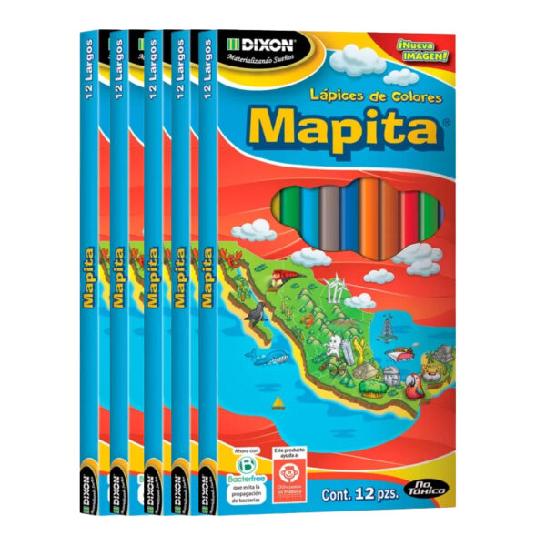 LAPIZ DE COLOR C/12 LARG.MAPI.C/05 DIXON
