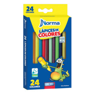 LAPIZ DE COLOR C/24 LARGOS         NORMA