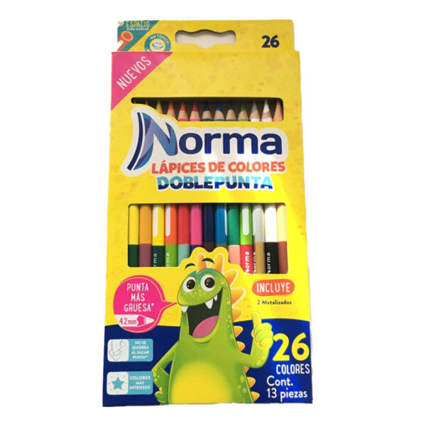 LAPIZ DE COLOR 13X26 LARGOS        NORMA