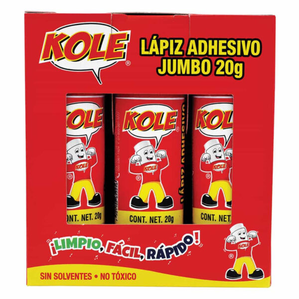LAPIZ ADHESIVO 20 GRS JUMBO  C/20   KOLE