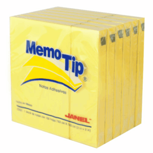 BLOCK POST-IT 656 JANEL - 3X3 100 HOJAS AMARILLO