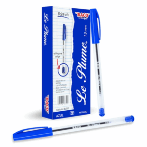 BOLIGRAFO LE PLUME MEDIANO CAJA CON 12 PIEZAS - AZUL