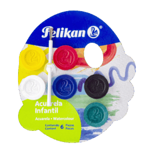 ACUARELA CON 6 COLORES CON PINCEL PELIKAN