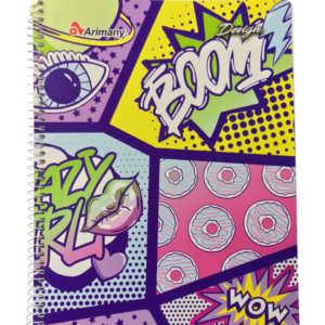 CUADERNO PROFESIONAL DOBLE ARILLO 100 HOJAS DISE?O ARIMANY - BLANCO