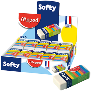 GOMA BLANCA SOFTY-20 CON 20 MAPED