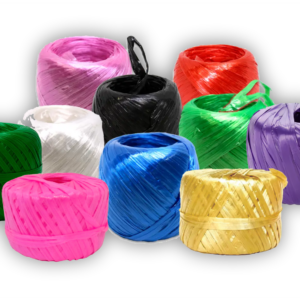 ROLLO DE HILO RAFIA DECORATIVA CONFETTI