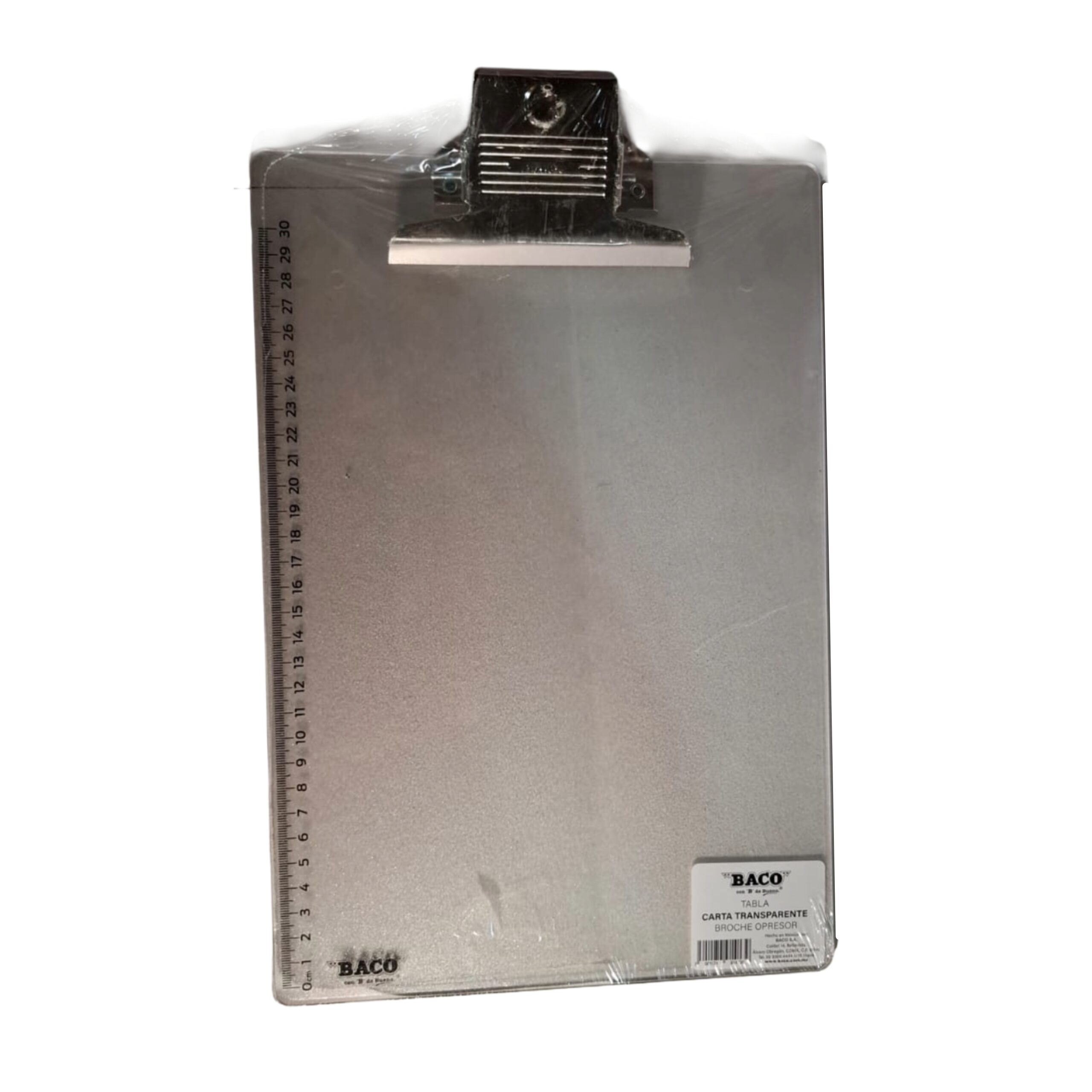 TABLA AGARRA PAPEL DE PLASTICO TAMAÑO CARTA BACO
