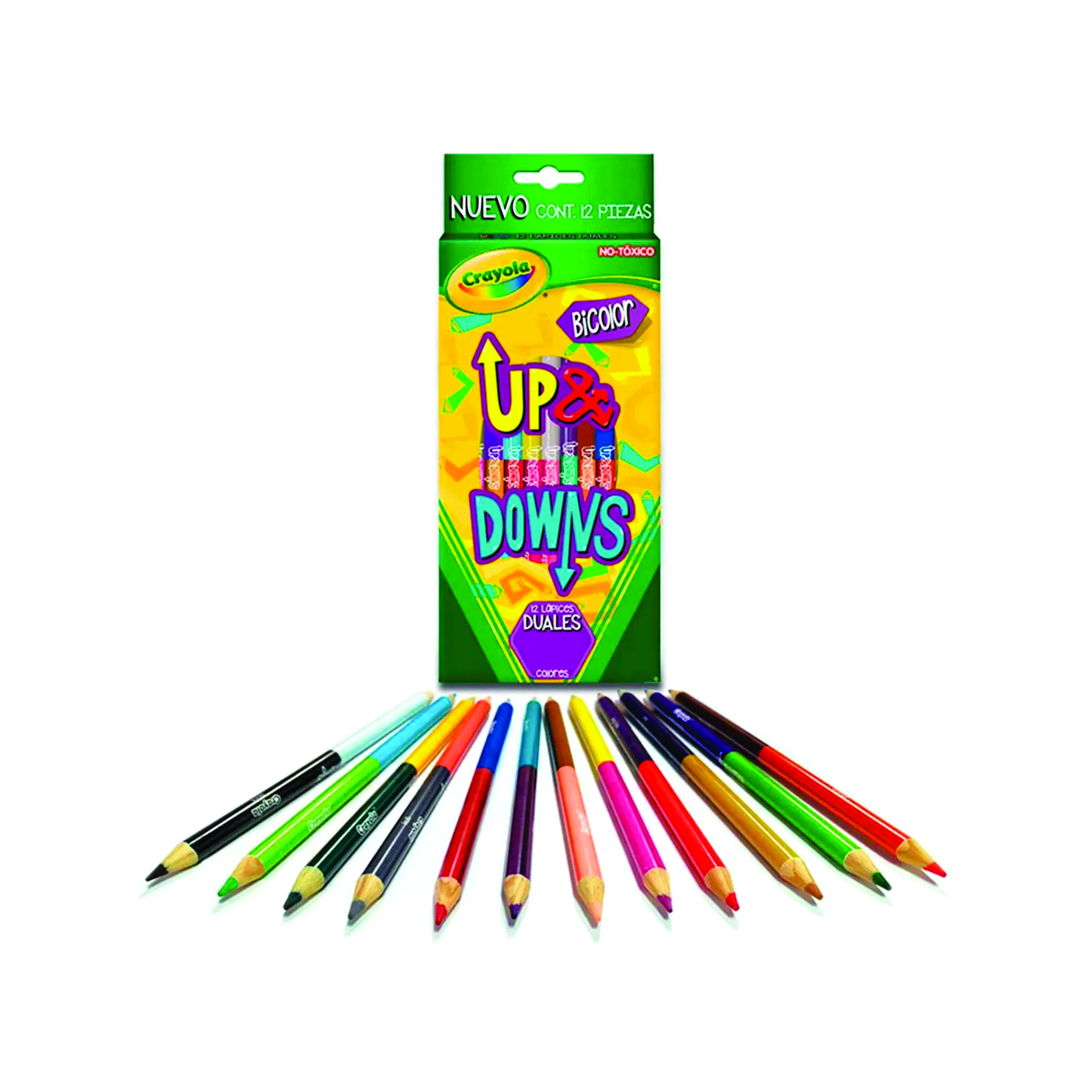 LAPIZ DE COLOR LARGOS UP & DOWNS CRAYOLA