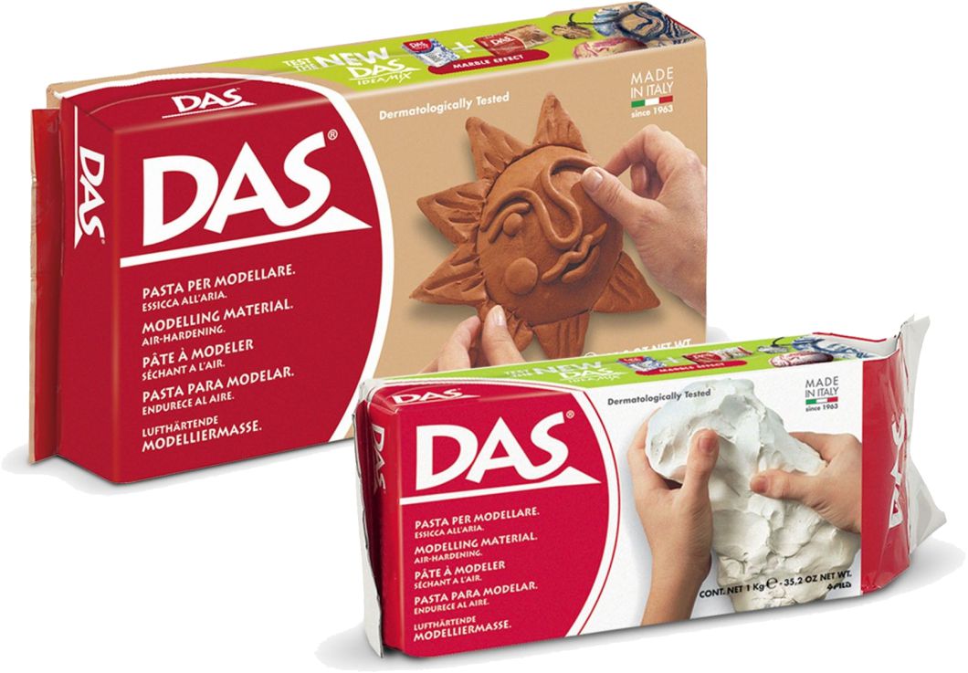 MASA PARA MODELAR DAS BLANCA Y TERRACOTA