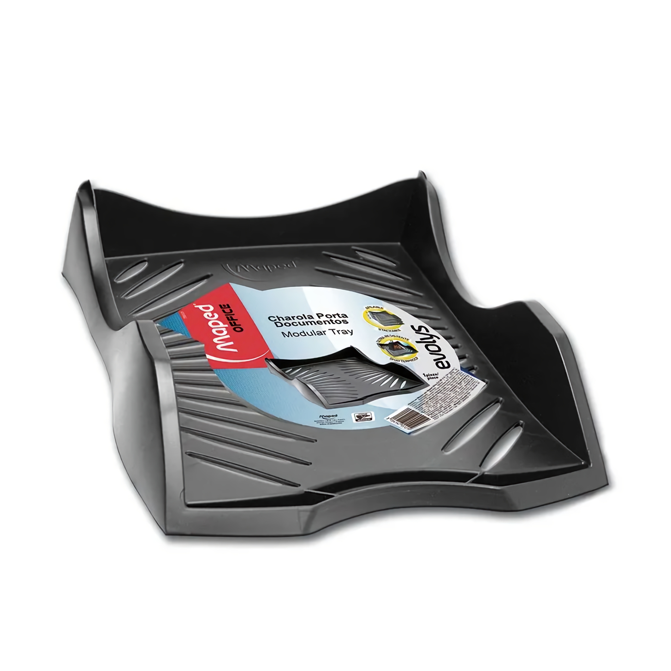 PAPELERA DE PLASTICO TAMA?O CARTA NEGRO EVOLYS MAPED