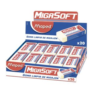 GOMA MIGAJON MIGASOFT CON 20 PIEZAS MAPED