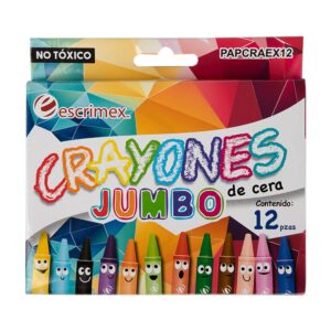 CRAYON JUMBO CON 12 COLORES ESCRIMEX