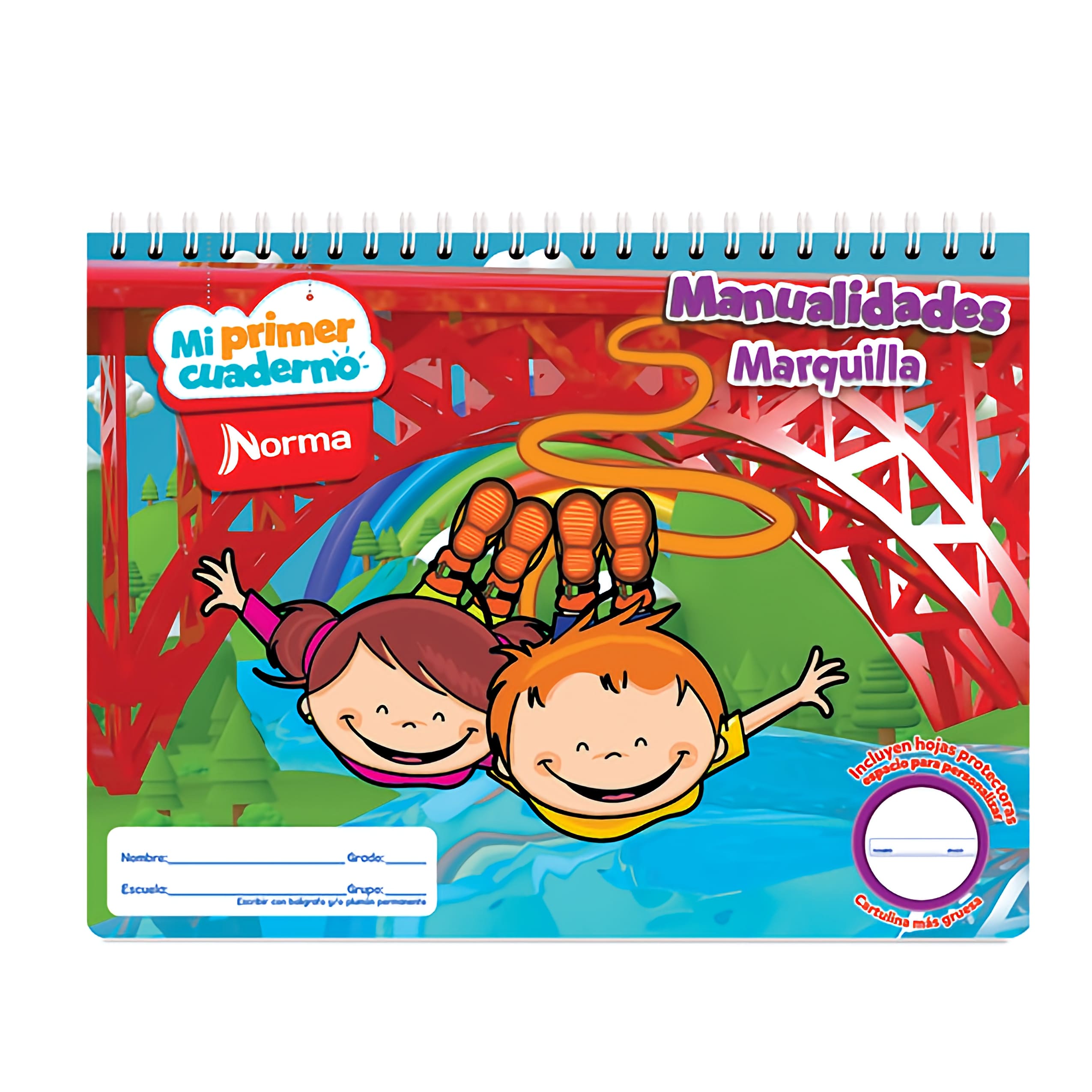 CUADERNO ESPIRAL MI 1ER CUADERNO BLANCO 20 HOJAS DE MANUALIDADES NORMA
