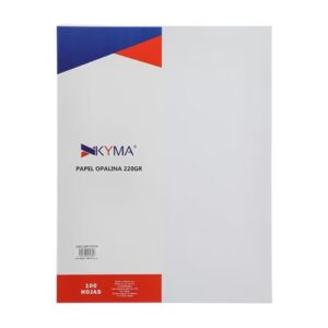 CARTULINA OPALINA TAMA?O CARTA 100 HOJAS KYMA - BLANCO