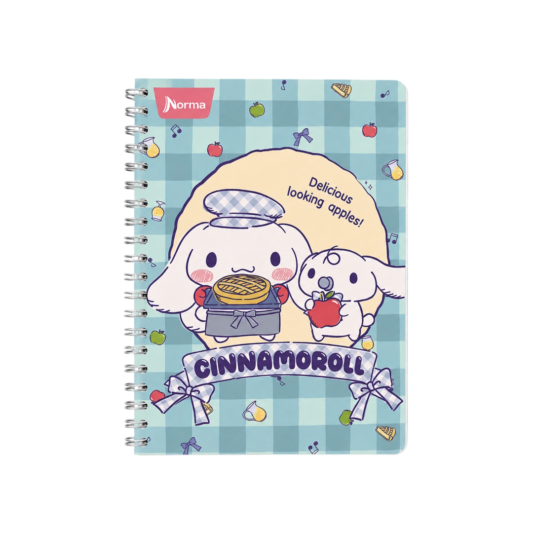 CUADERNO PROFESIONAL DOBLE ARILLO 100 HOJAS CINNAMOROLL NORMA - Imagen 6