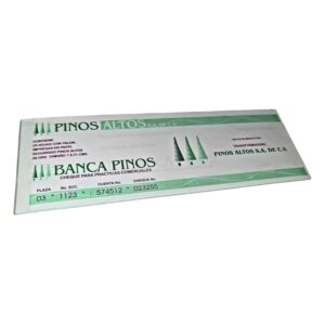 BLOCK 5011 CHEQUE PARA PRACTICAS COMERCIALES PINOS ALTOS