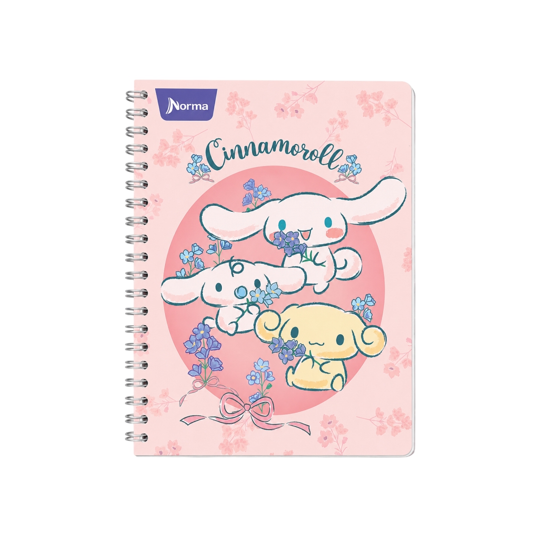 CUADERNO PROFESIONAL DOBLE ARILLO 100 HOJAS CINNAMOROLL NORMA - Imagen 7