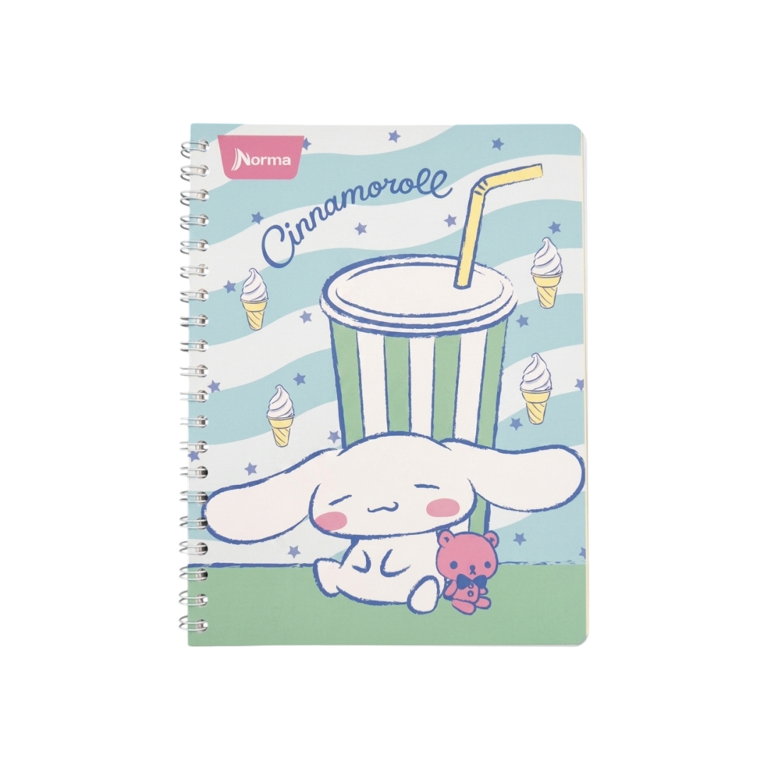 CUADERNO PROFESIONAL DOBLE ARILLO 100 HOJAS CINNAMOROLL NORMA - Imagen 8
