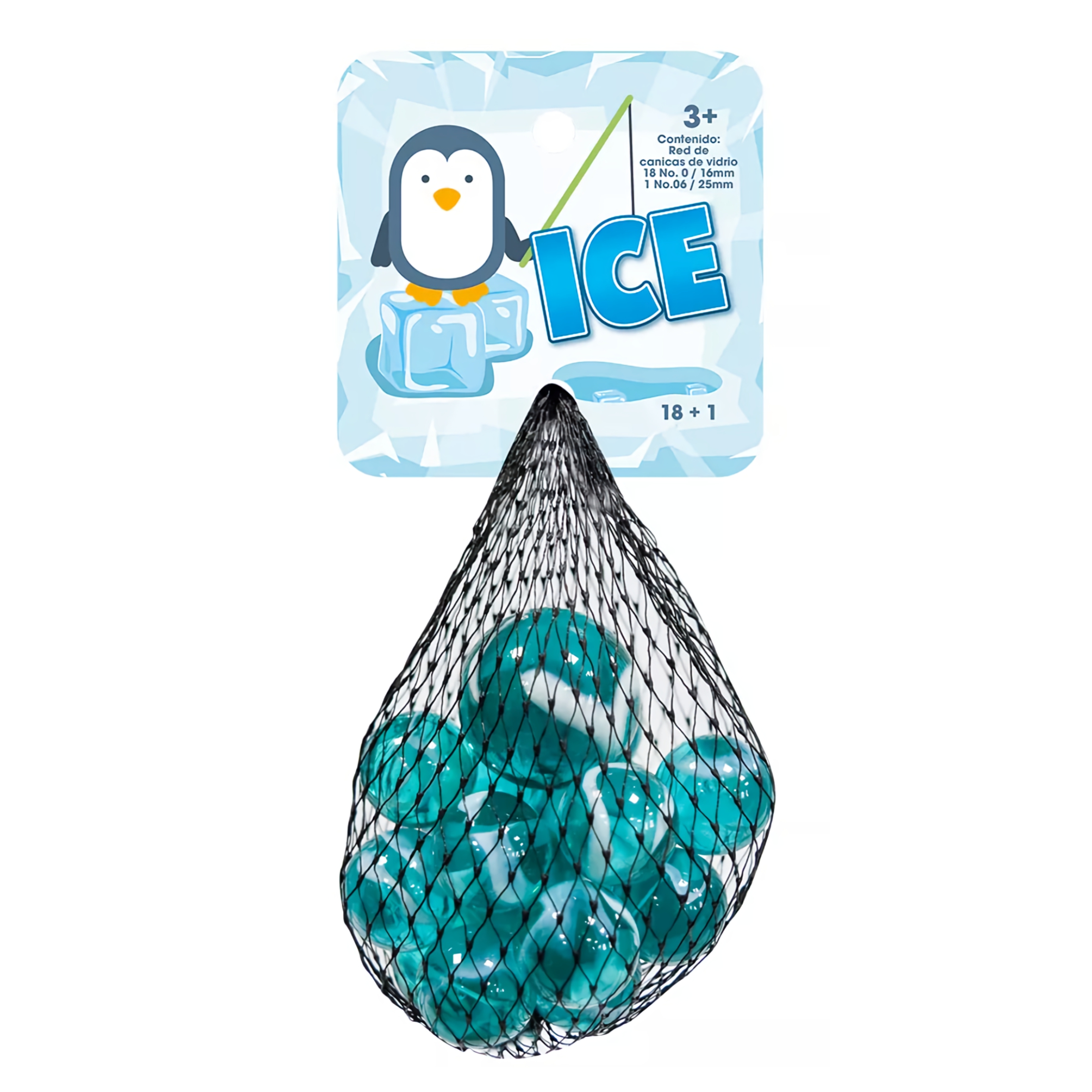CANICA DE VIDRIO ICE CON 19 PIEZAS #0 VACOR