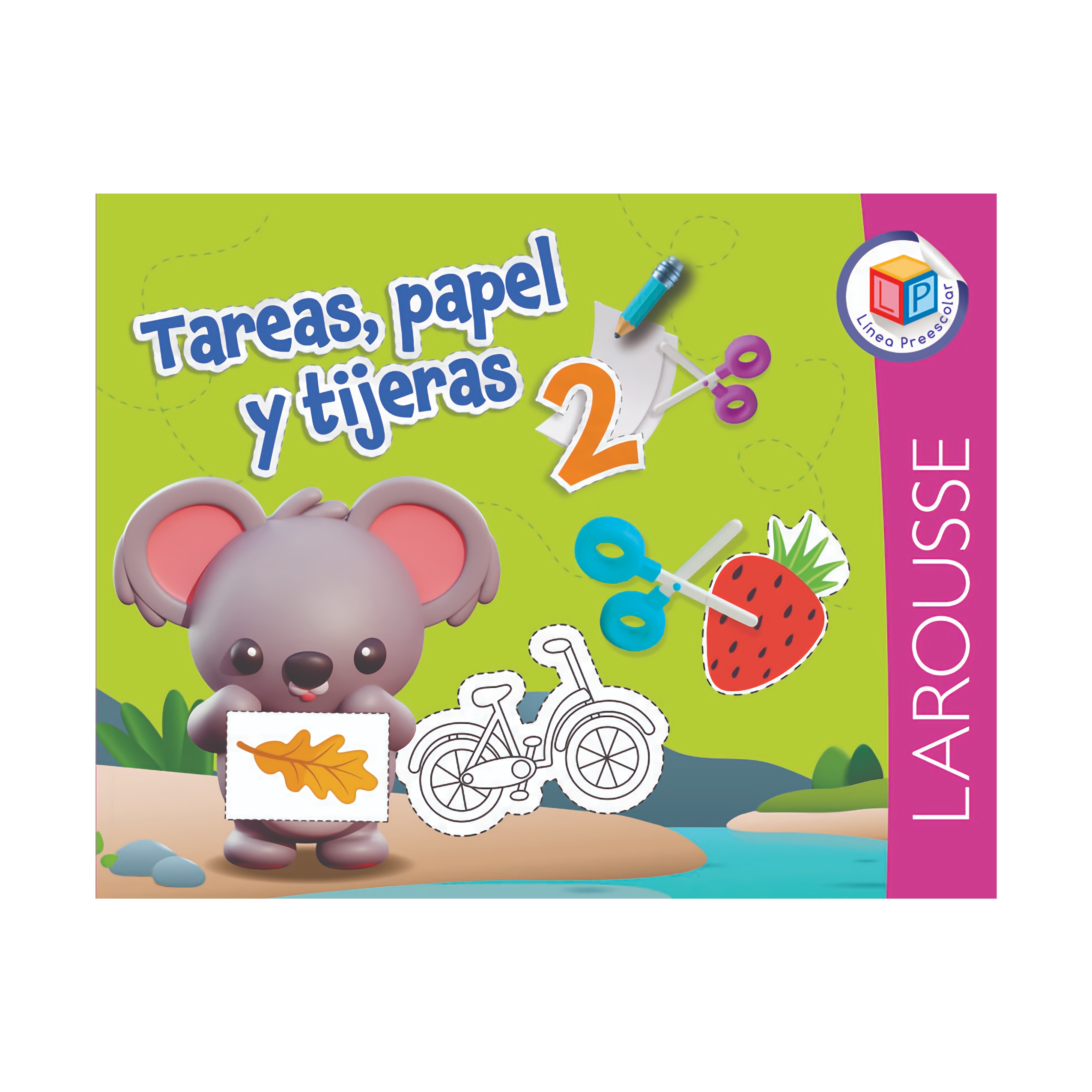 LIBRO DE ACTIVIDADES TAREAS, PAPEL Y TIJERAS 2 5334 LAROUSSE