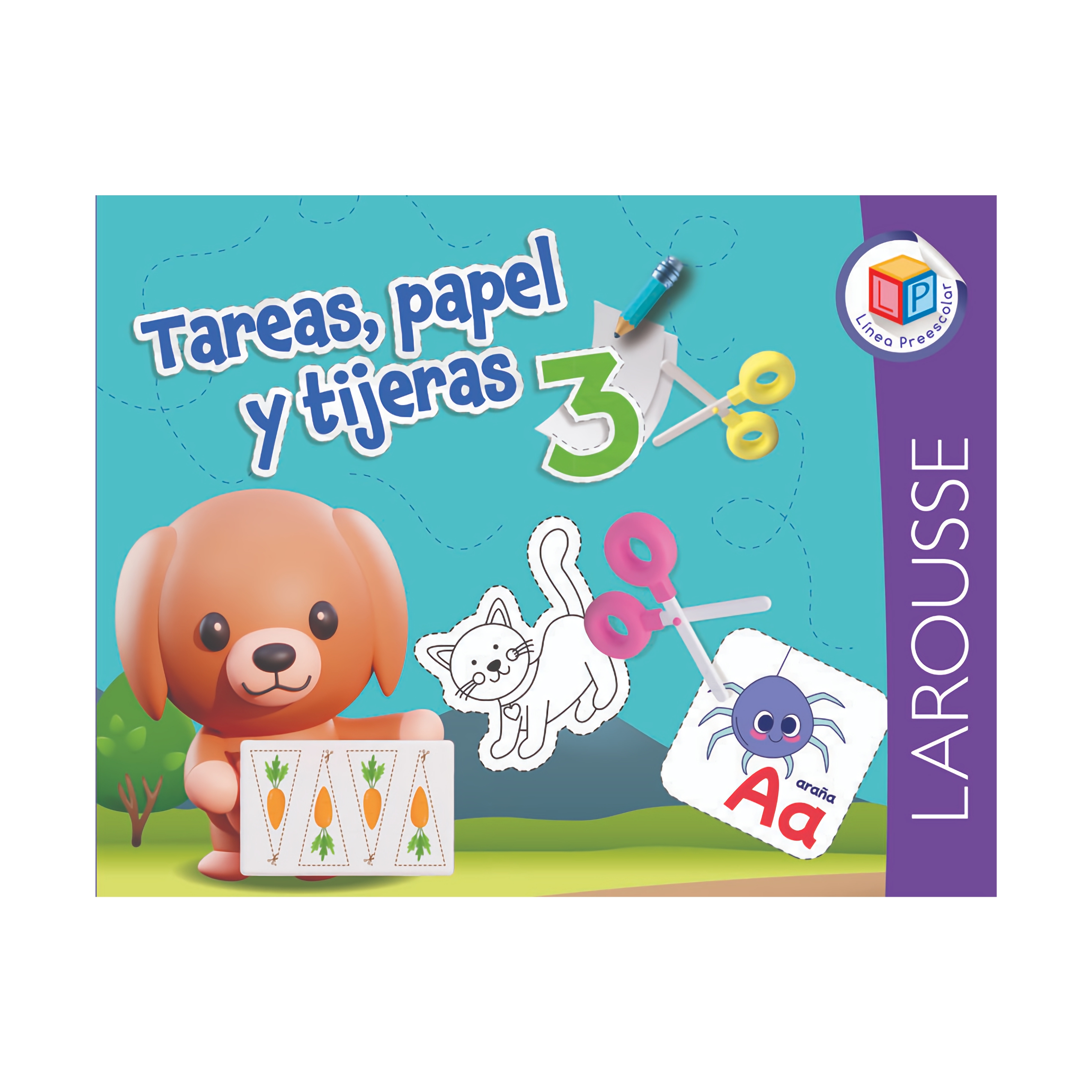 LIBRO DE ACTIVIDADES TAREAS, PAPEL Y TIJERAS 3 5333 LAROUSSE