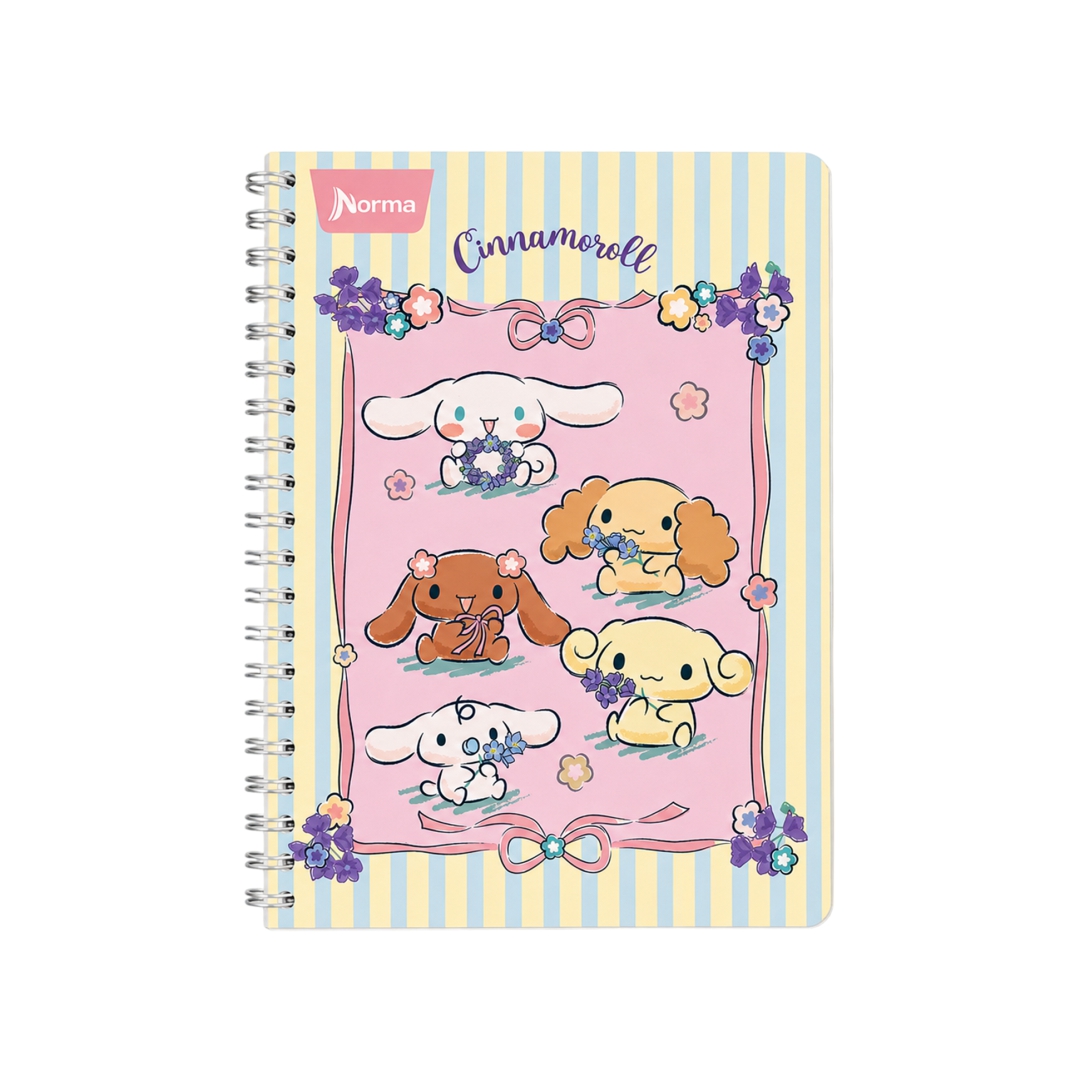 CUADERNO PROFESIONAL DOBLE ARILLO 100 HOJAS CINNAMOROLL NORMA - Imagen 10