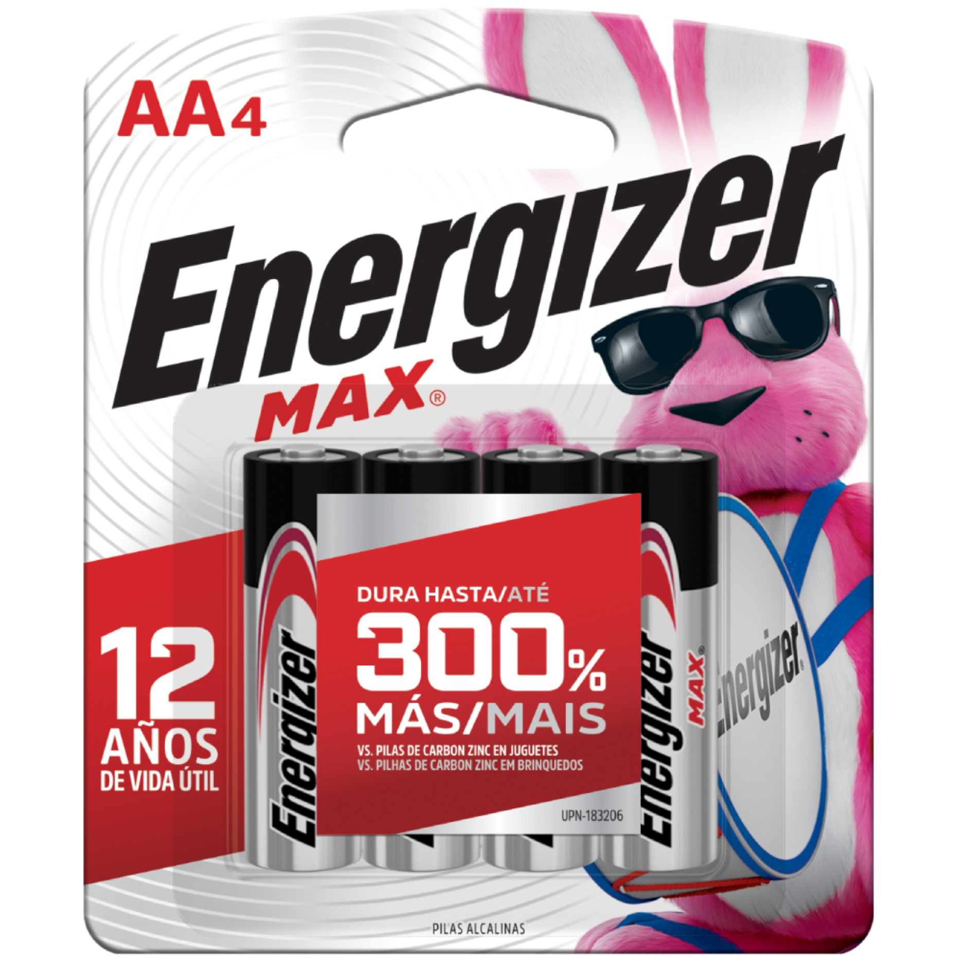 BATERIA ALCALINA "AA" CON 04 PIEZAS ENERGIZER