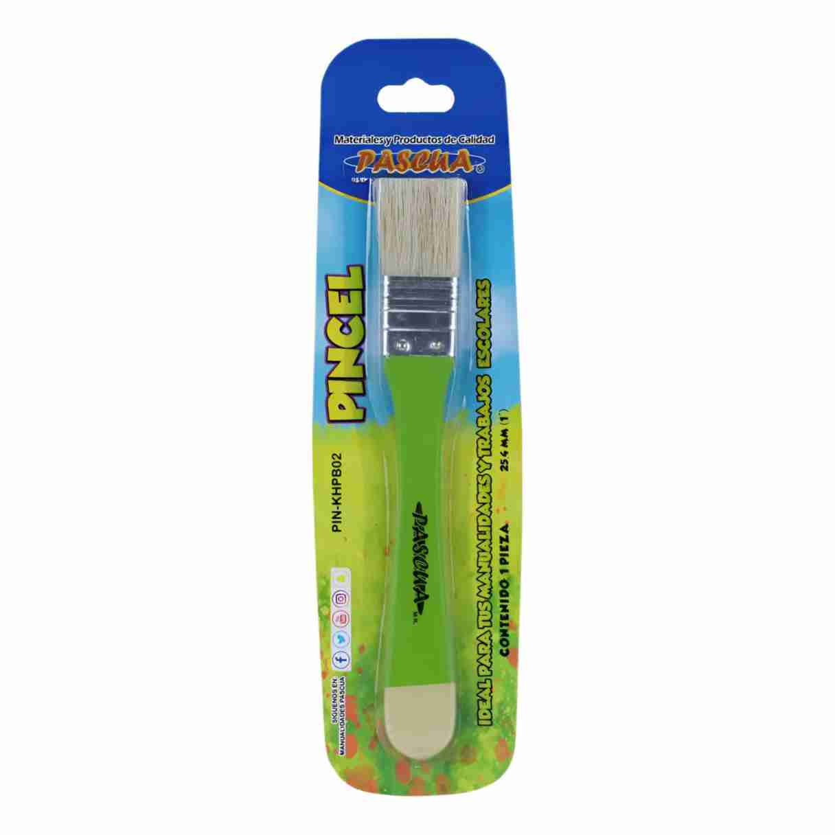 BROCHA CERDA NATURAL 1" PASCUA