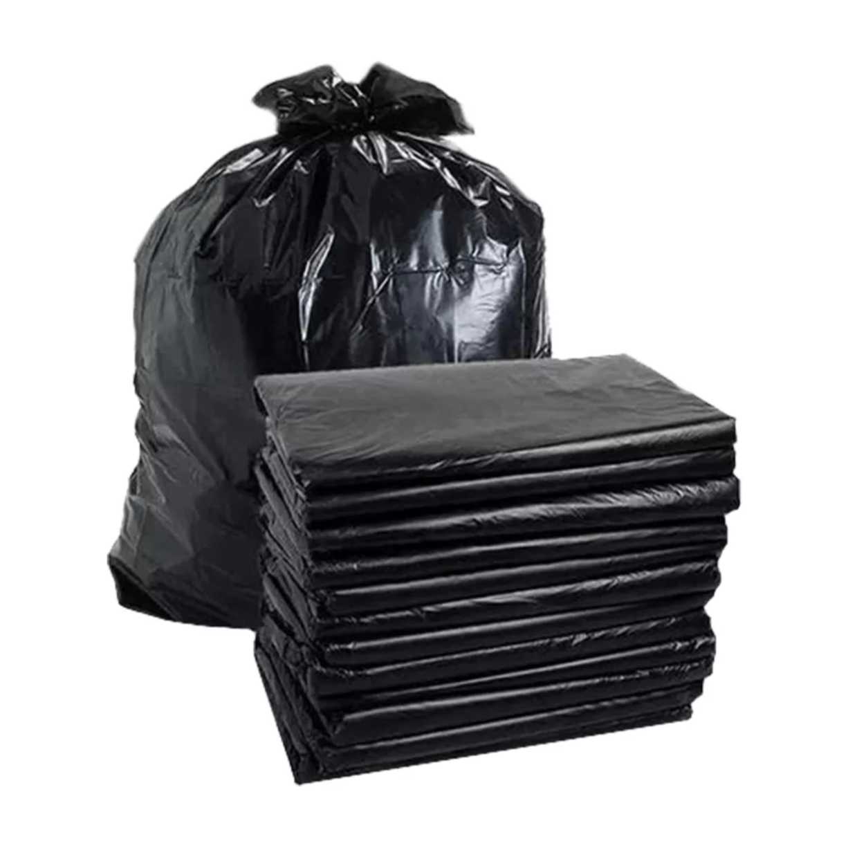 BOLSA NEGRA PARA BASURA 75 X 90CM CALIBRE 250