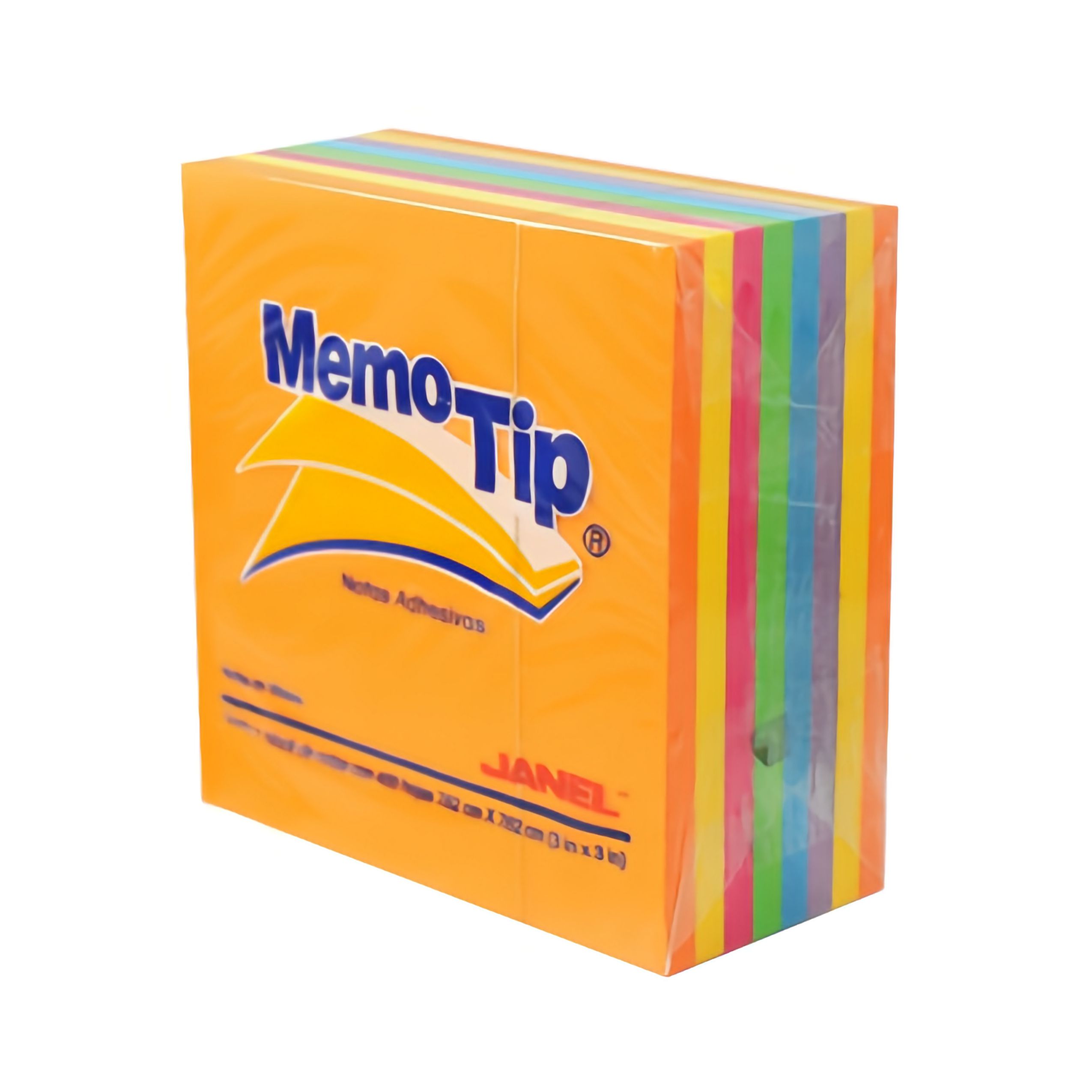 BLOCK POST-IT 654 3X3 CON 400 HOJAS COLOR NEON JANEL