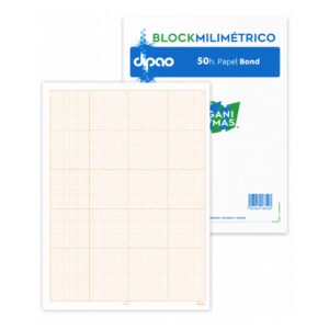 BLOCK MILIMETRICO CARTA 50 HOJAS DIPAO