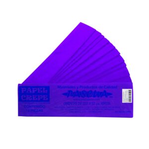 PAPEL CREPE CON 10 PIEZAS PASCUA - MORADO