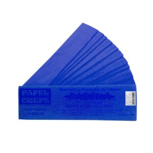 PAPEL CREPE CON 10 PIEZAS PASCUA - AZUL MARINO
