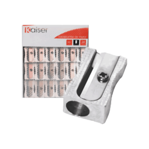 SACAPUNTAS ESCOLAR METALICO MOD.281 CON 24 PIEZAS KAISER