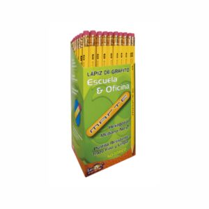 LAPIZ #2 UNIVERSAL AMARILLO CON 100 PIEZAS MARTE LEONCITO