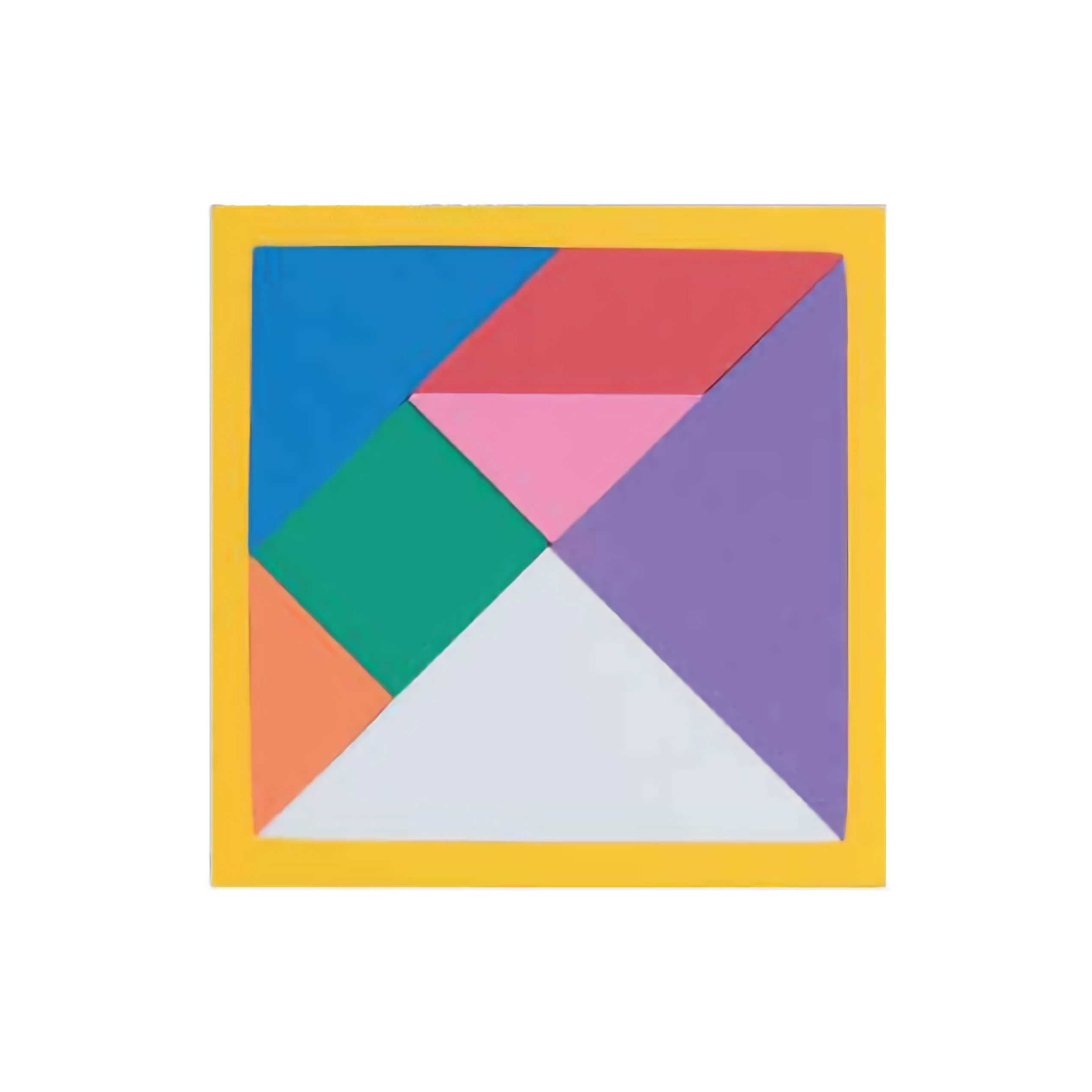 FIGURA TANGRAM DE FOMI TRIANGULO/RECTANGULO/CUADRADO CONFETTI