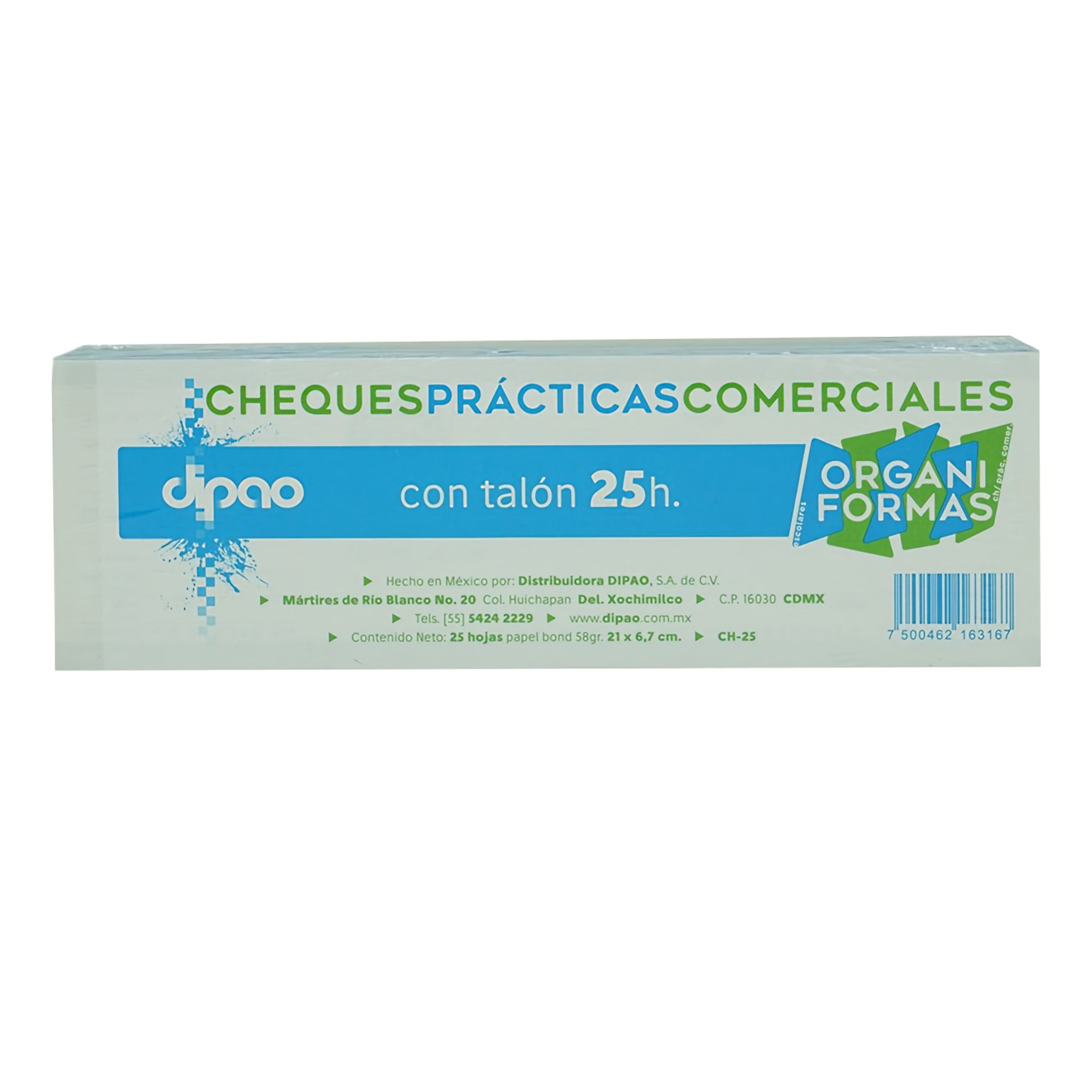 BLOCK 5011 CHEQUE PRACTICA COMERCIAL DIPAO
