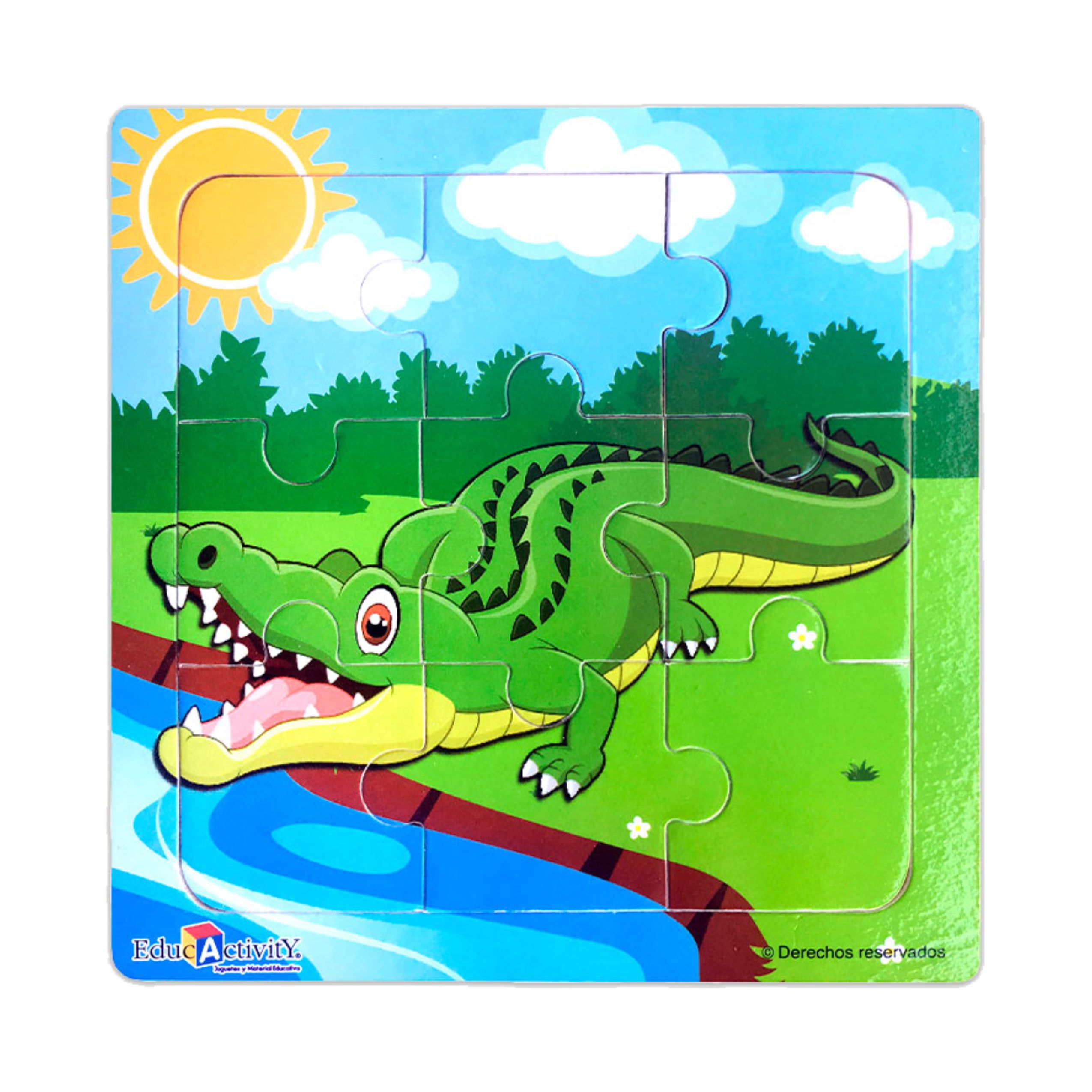 ROMPECABEZAS DIDACTICO COCODRILO 265 EDUCACTIVITY