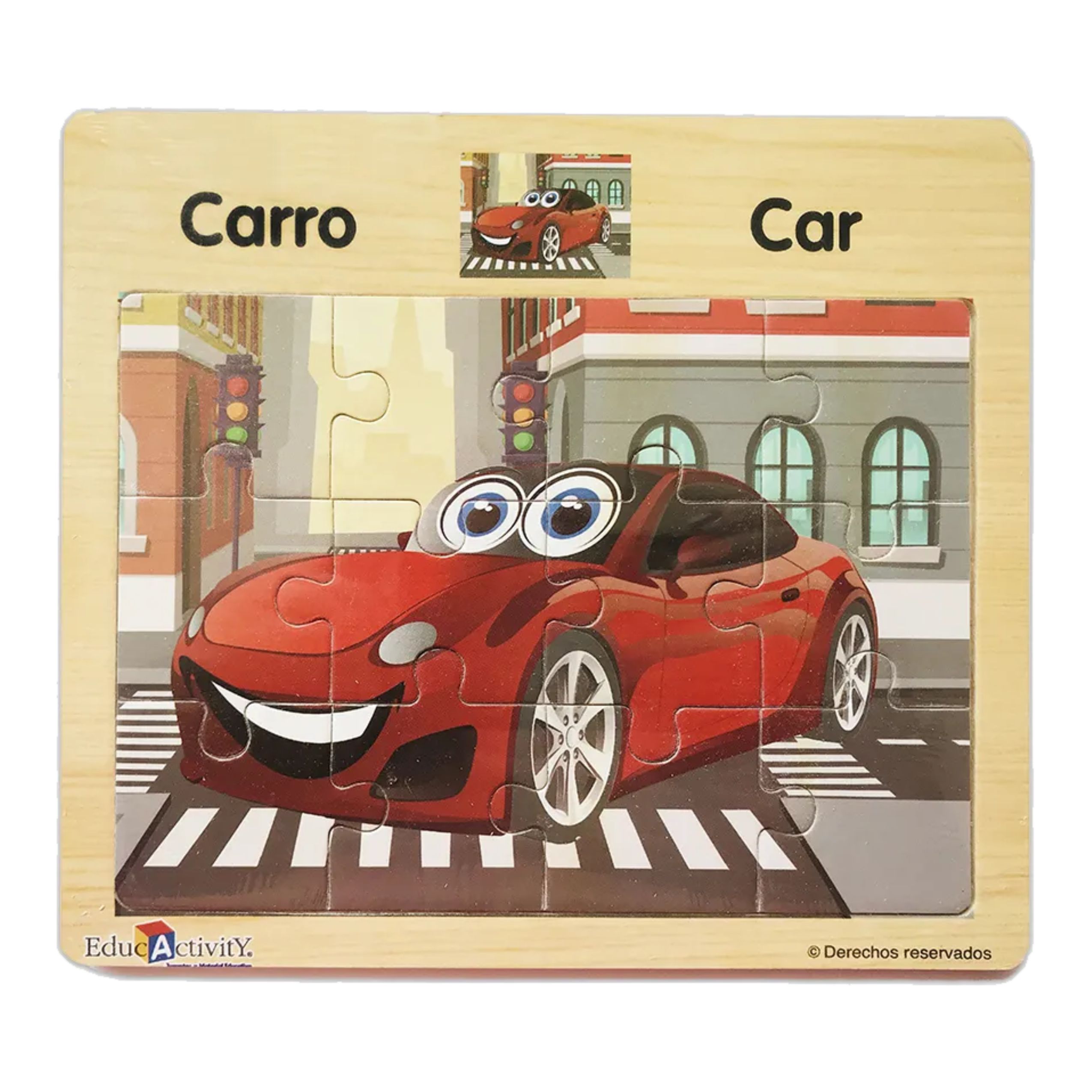 ROMPECABEZAS DIDACTICO CARRO 278 EDUCACTIVITY