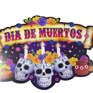ADORNO COLGANTE LETRERO MEGA TRIO CALAVERA