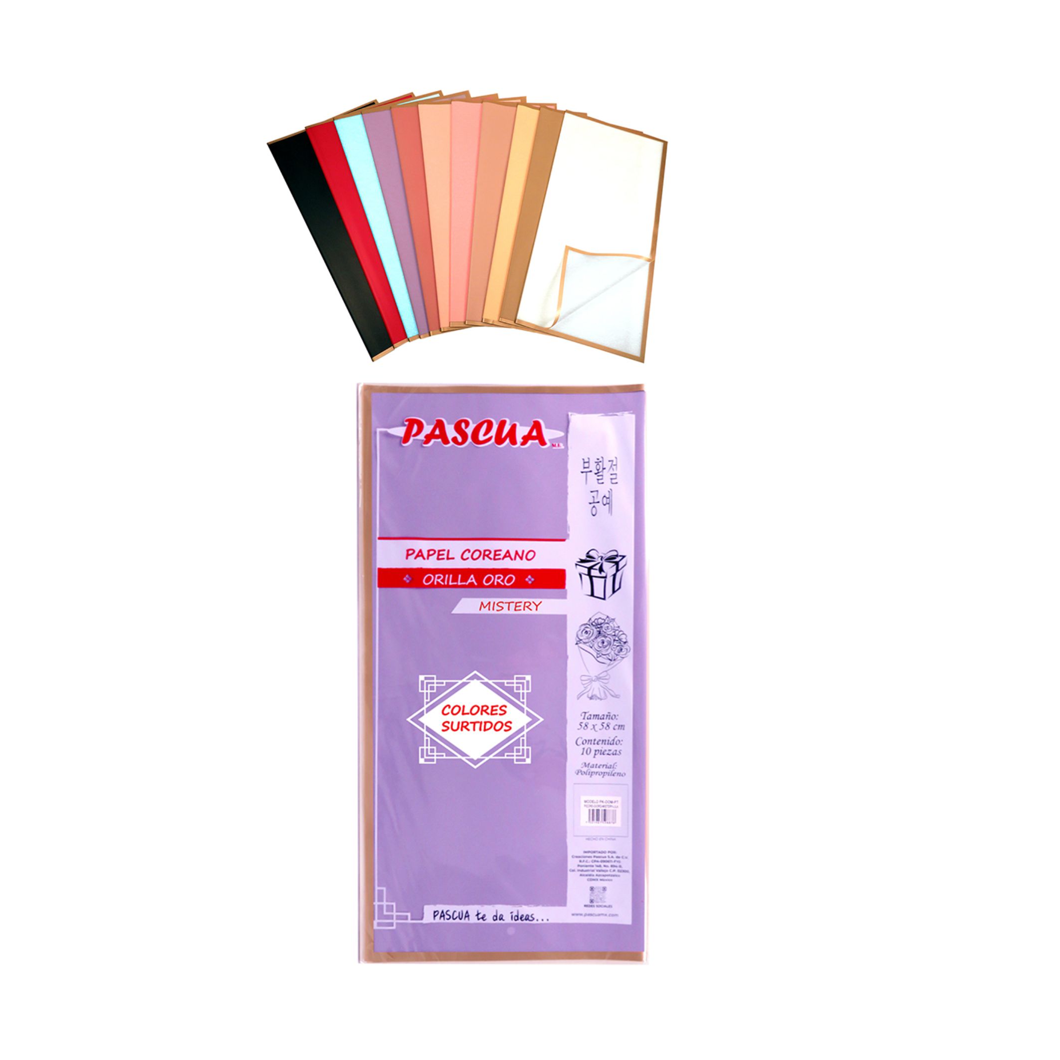 PAPEL COREANO MISTERY CON 10 PASCUA
