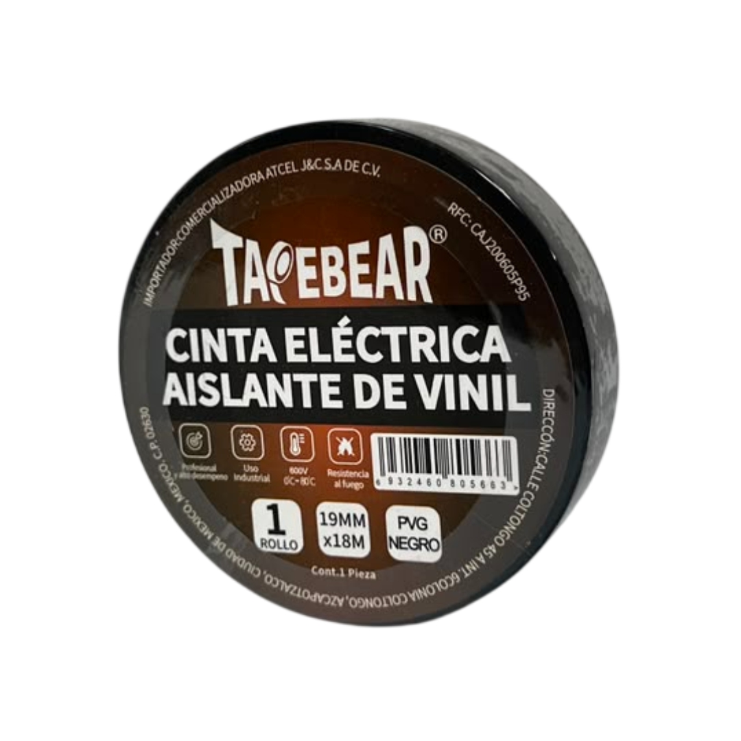 CINTA AISLANTE 19MMX18M NEGRA K-TAPE