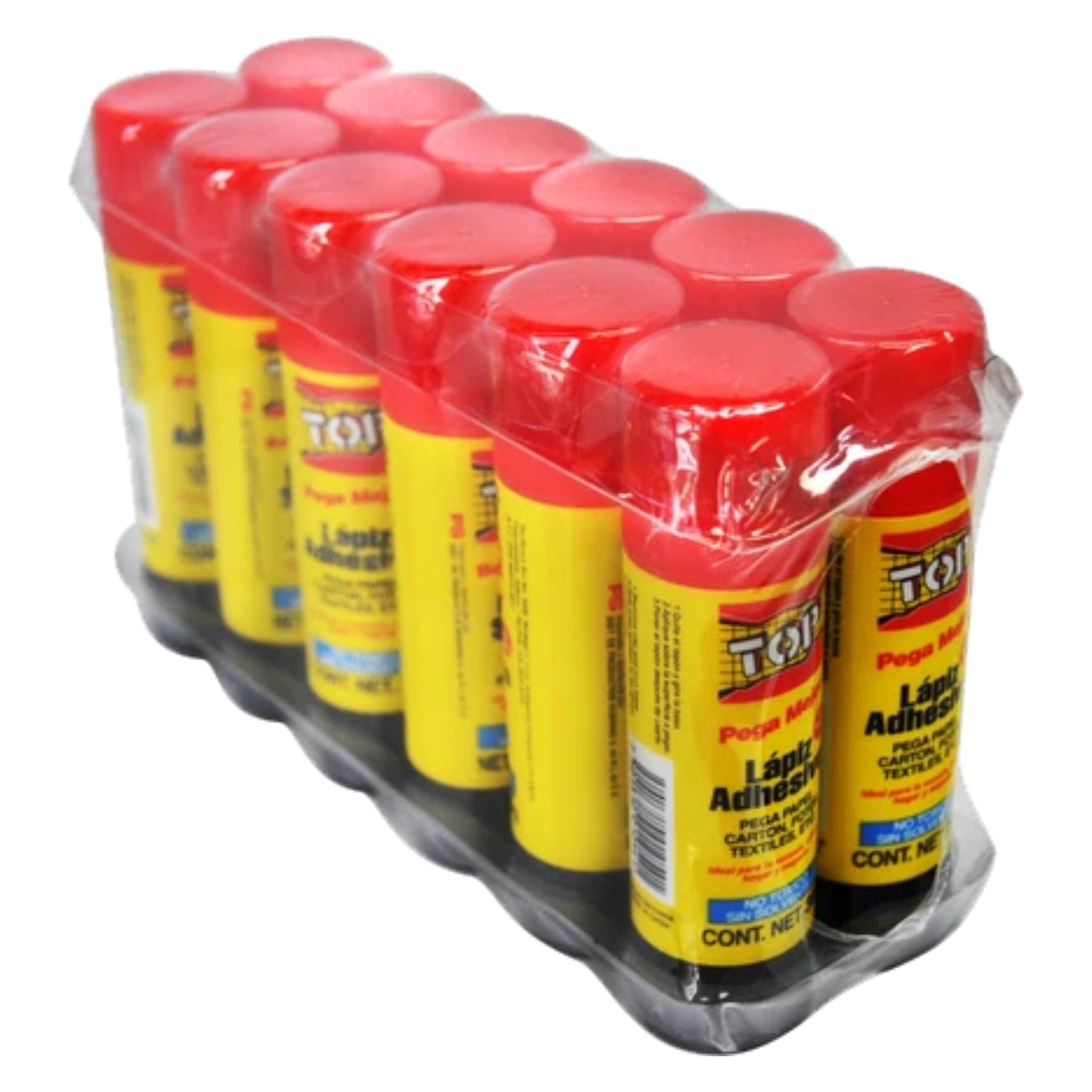 LAPIZ ADHESIVO DE 8GRS GLUE CON 12 PIEZAS TOP